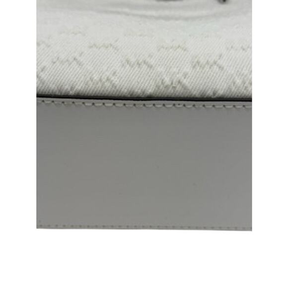 RETAIL $498 Michael Kors Hamilton Small Logo Embossed Washed Denim Satchel*NEW - Picture 12 of 13